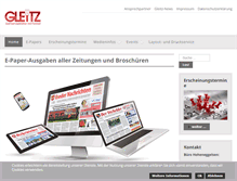 Tablet Screenshot of gleitz-online.de